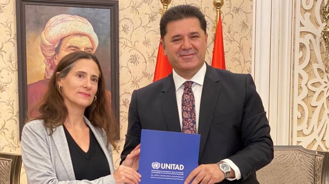 دۆسییه‌ى لێکۆڵینەوەی تاوانەکانی داعش رادەستی حکومەتی هەرێم کرا