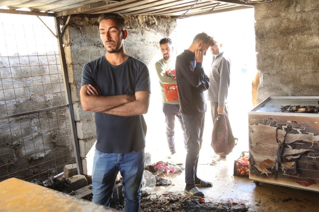 حريق يلتهم محل مواد غذائية في سنجار ويخلّف خسائر فادحة (صور)