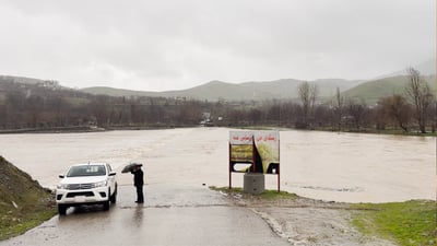 پردی سنکێ لەقەزای شارباژێڕ ئاو دایپۆشیووە