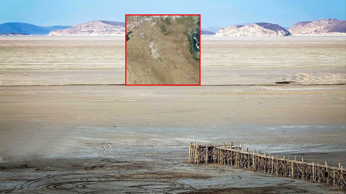 ئاژانسی ناسا نوێترین وێنه‌ى دەریاچەی ورمێى بڵاوكرده‌وه‌