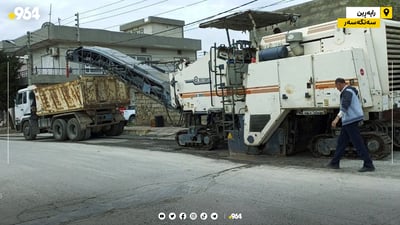 شه‌قامه‌ سه‌ره‌كییه‌كه‌ى سه‌نگه‌سه‌ر نۆژه‌ن ده‌كرێته‌وه‌