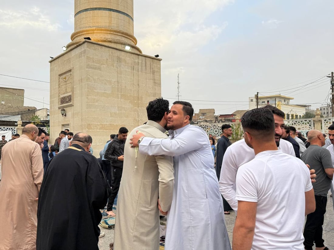 964 غطت صلوات العيد في كل العراق والختام من جامع النبي شيت بأيمن الموصل