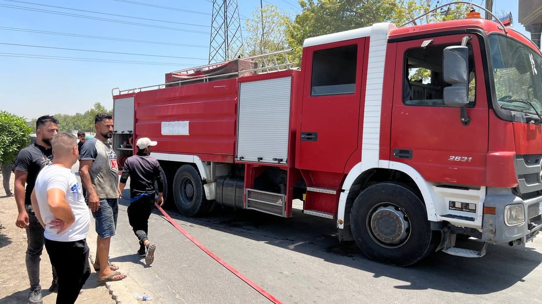 فيت بمب أحرق تاكسي في الدورة.. السائق نجا والأهالي أخمدوا النار