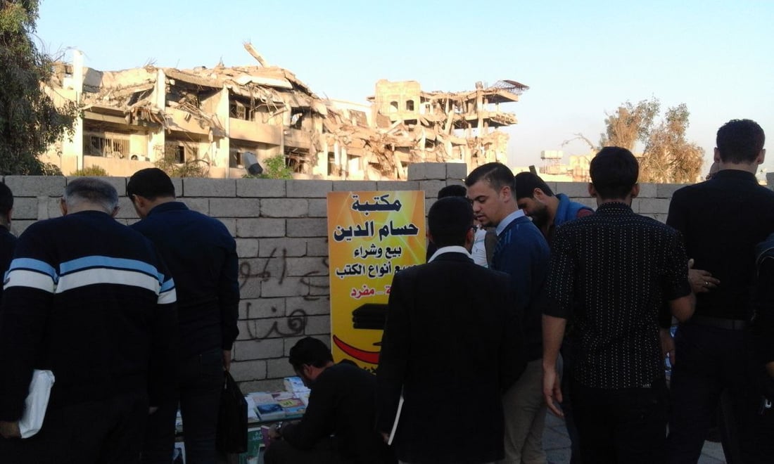 50 ألف كتاب ورسائل ثقافية.. الموصل تحتفل بالذكرى التاسعة لرصيف الكتب