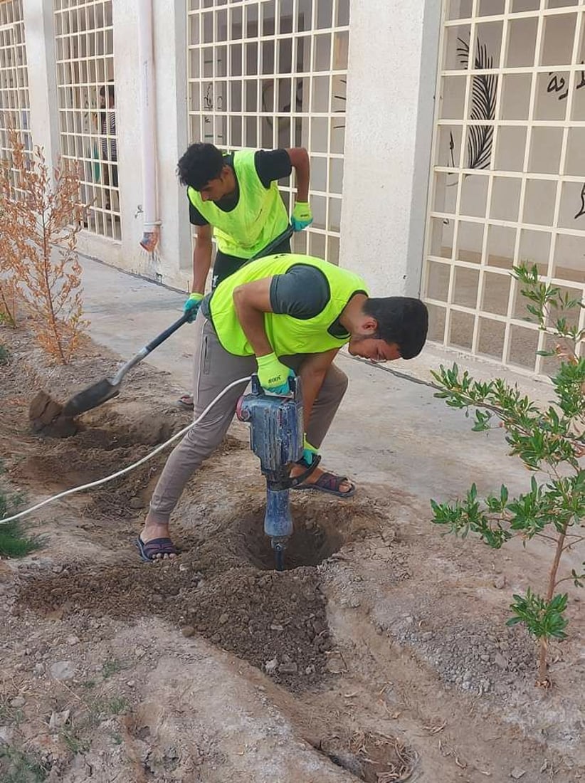 ديالى: “الجهنم وفرشة البطل” لتزيين الاسواق والمدارس في السعدية (صور)