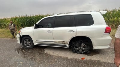 سەیارەی فەرماندەیەکی حەشدی شەعبی لە خورماتوو گولـلەباران کرا
