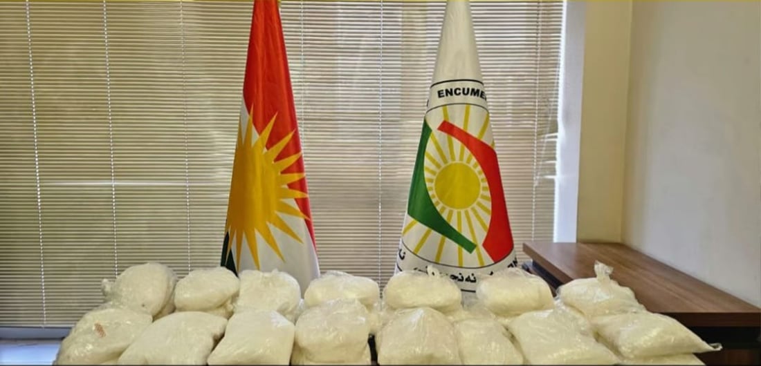 Suspect arrested in Duhok allegedly possessing 35 kilograms of crystal meth