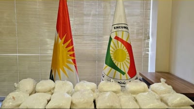 Suspect arrested in Duhok allegedly possessing 35 kilograms of crystal meth