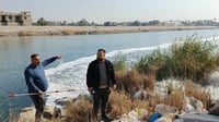 المياه الثقيلة لوثت الفرات.. النجف تكشف تجاوزاً للصرف ا...