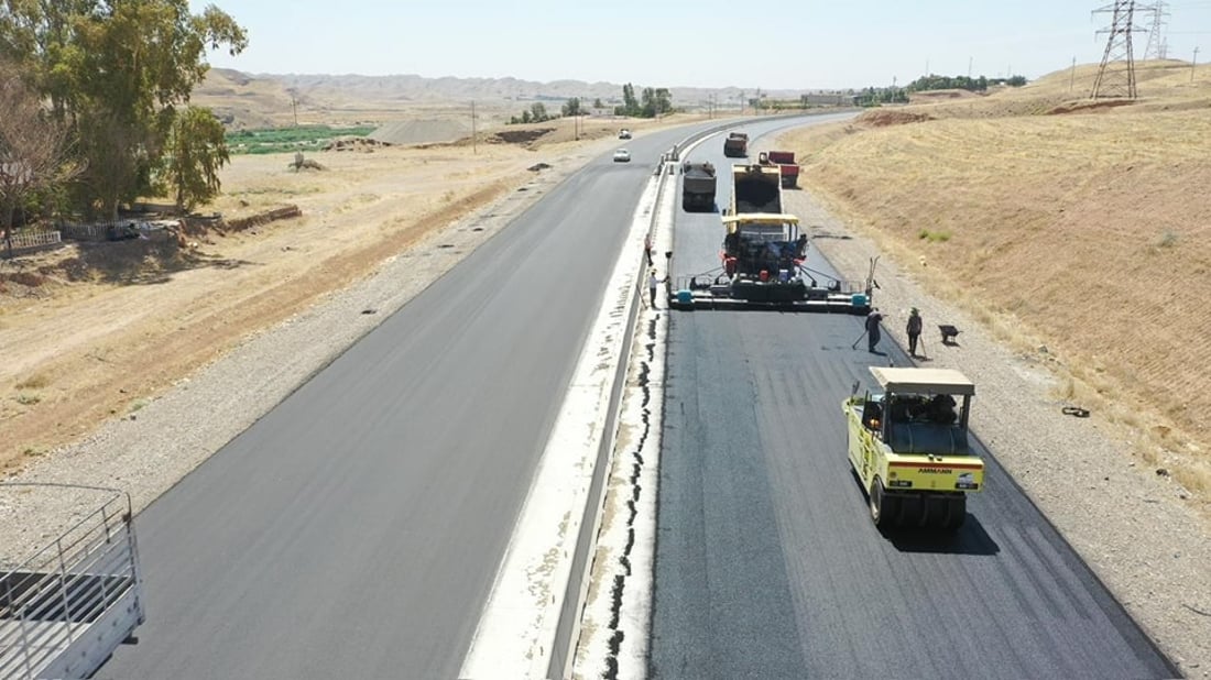 بەشێک لە رێگای کەلار بۆ باوەنوور بوو بەیەک ساید