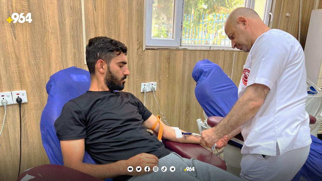 هەولێر رۆژانە 200 بوتڵ خوێن دەبەخشێت