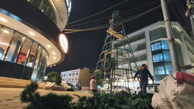 أبو الخصيب تحتفل مبكرا.. أشجار “كريسماس” تملأ الشوارع وأسعارها ترتفع (صور)