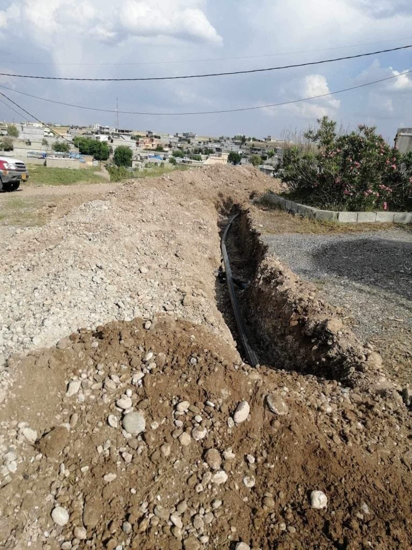 بۆ یه‌كه‌مجار ئاوى خواردنه‌وه‌ گەیەندرایە 60 ماڵی سنوورى ناحیەی رزگاری