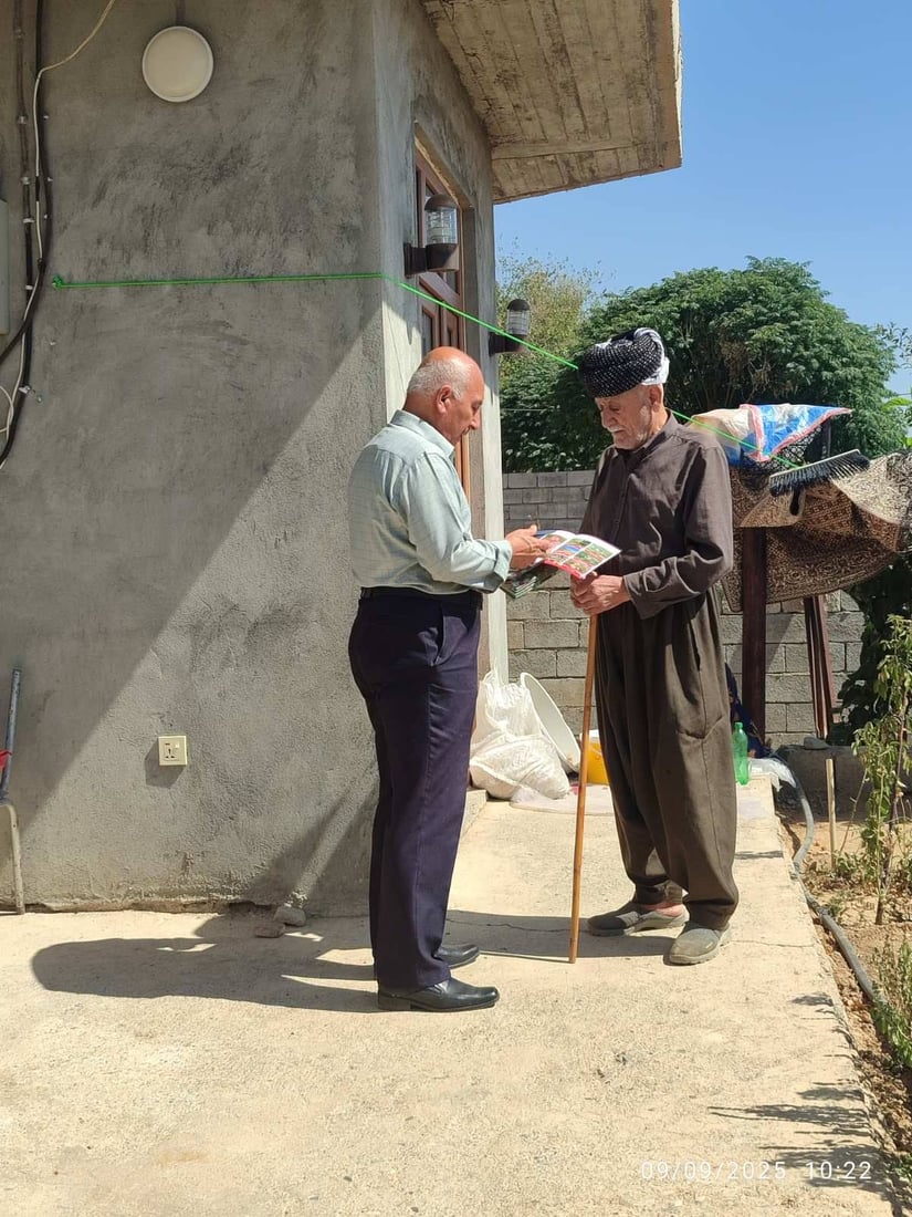 ماڵ به‌ ماڵى گوندکانی سلێمانى دەگەڕێن و رێنمایی خۆپاراستنیان پێشكه‌ش كردوون