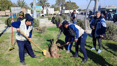 “وزارتنا تزرع” حملة تشجير تطلقها الداخلية في بغداد