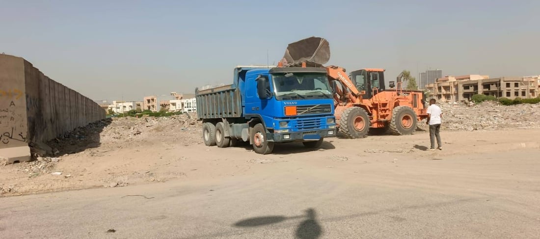 ئەو بارهەڵگرانەی خۆڵ و خاشاکیان لە گەڕەکی نیشتمانی هەولێر فڕێدابوو دەستیان بەسەرداگیرا