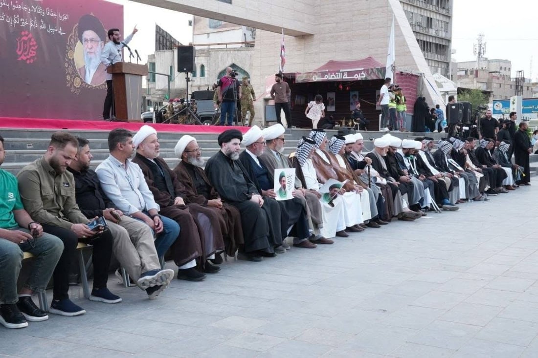ترامب يدعم مرشح الإطار وجمهور المقاومة يتظاهر في ساحة التحرير رفضاً لعقوبات واشنطن