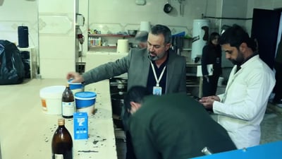 له‌هه‌ولێر شوێنێکی شاراوه‌  بۆ دروستکردنی (شیرینی) داخرا