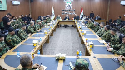 صور: هادي العامري يتابع مستوى التأهب في اللواء 30 بنينوى