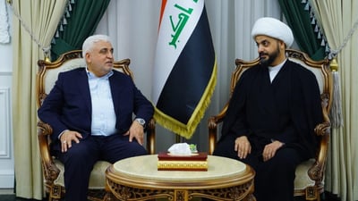 أول لقاء بين قائمة السوداني والإطار.. الفياض يجري مباحثات مع الخزعلي