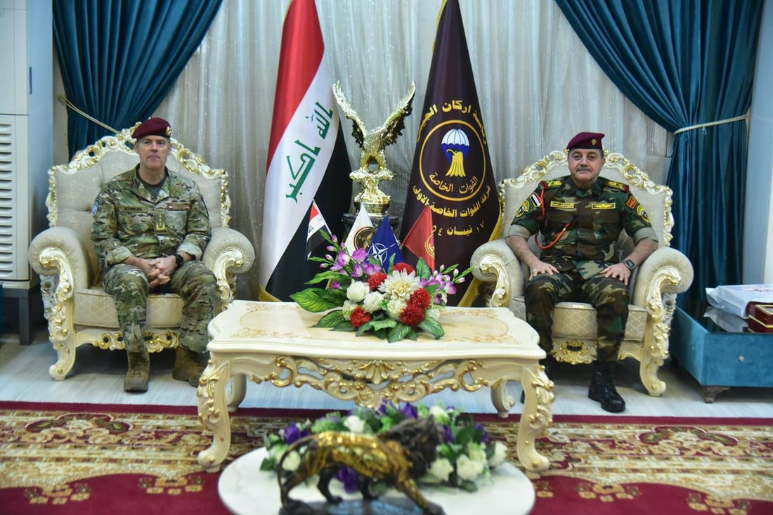 صور: قائد الناتو لوكأس شخويرس يزور القوات الخاصة العراقية