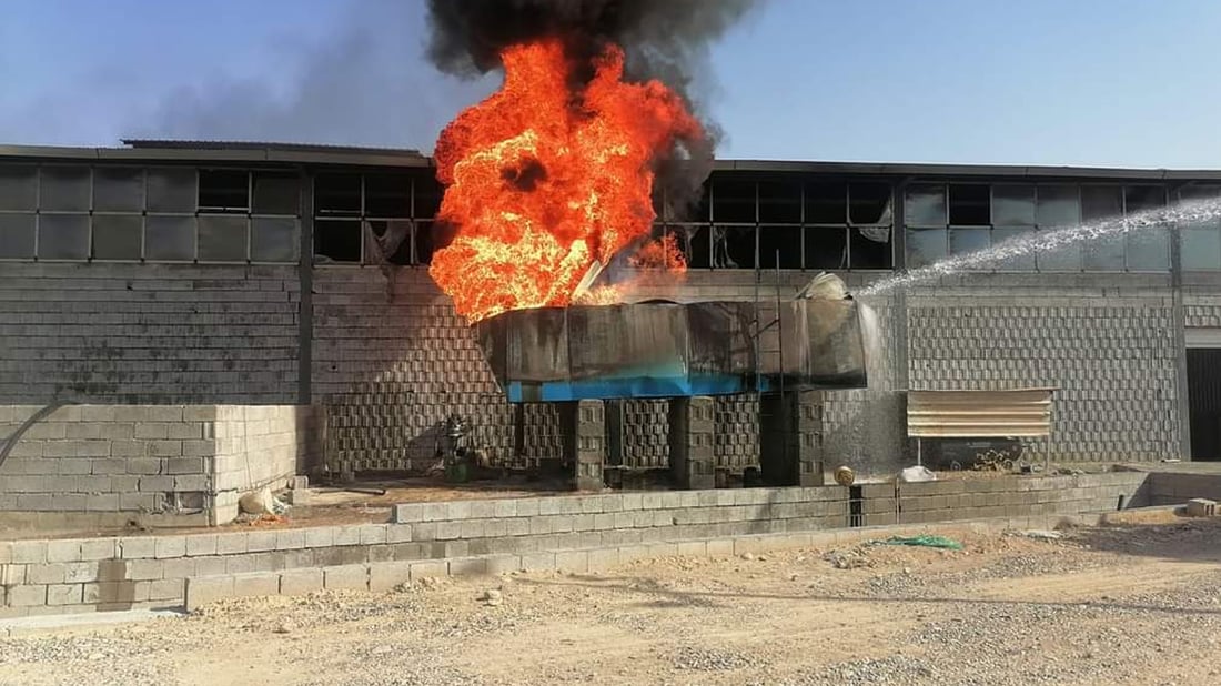 بەھۆی تەقینەوەی تانکییەک کەسێک بریندارە