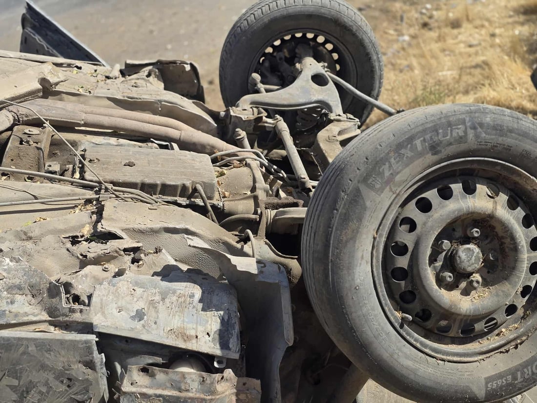 وەرگەڕانى ئۆتۆمبێلێک هەشت بریندارى لێکەوتەوە