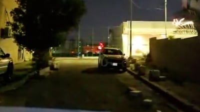 فيديو: مسيرة أخرى تسقط في محيط السفارة الأميركية قبل قليل