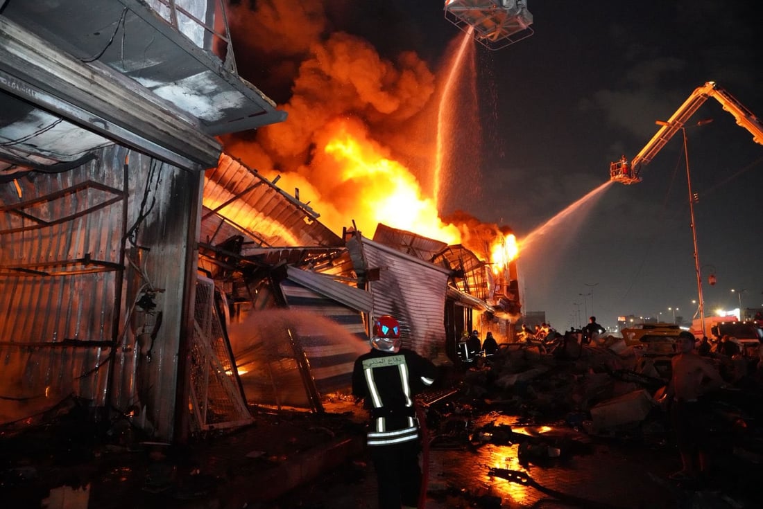 ئاگرەکەى بەغدا کۆنتڕۆڵکرا