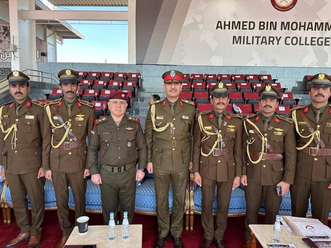 العراق أولاً في كلية قطر العسكرية.. المركز المتقدم لملازم من ديالى (صور)