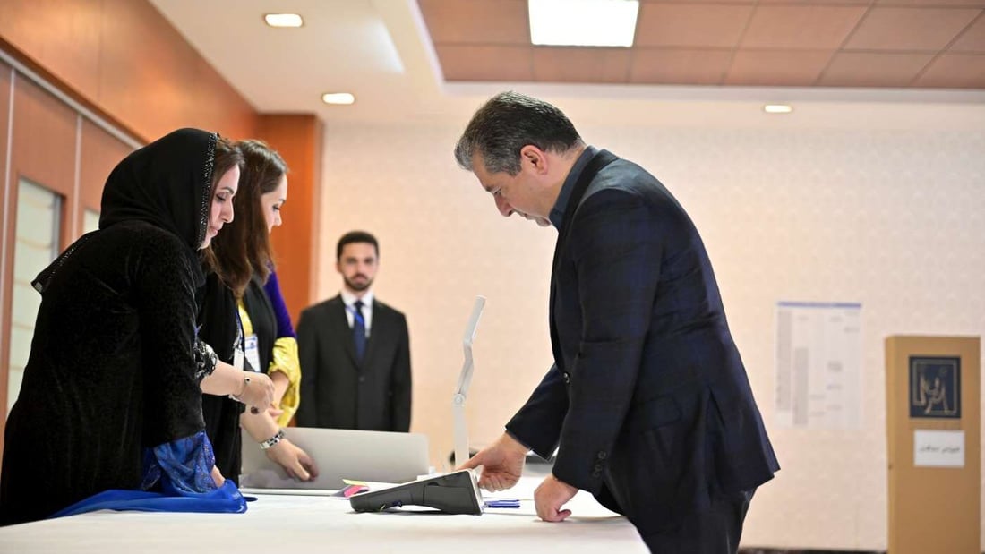 مسرور بارزاني من مركز الاقتراع: خيار الشعب اليوم سيحدد معالم الحكم للأعوام المقبلة