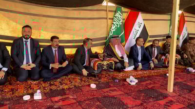 العراق يحدد نقطة الصفر مع السعودية.. اجتماع في خيمة على الحدود للشروع بمنفذ جميمة