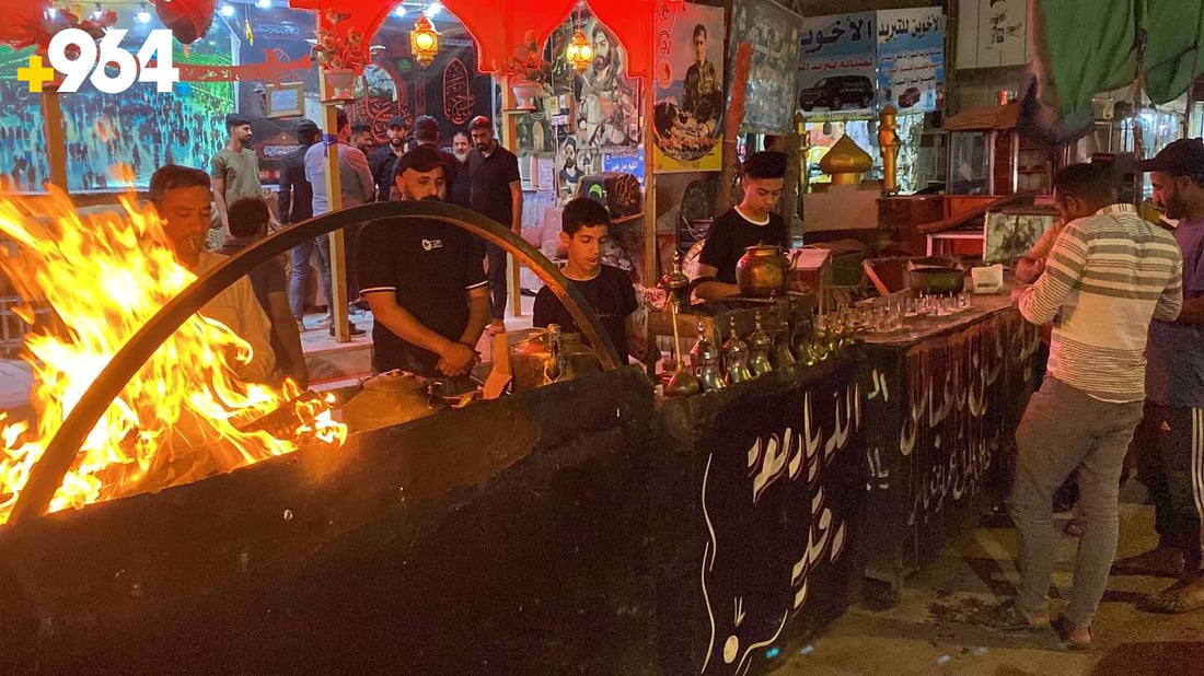 صور من الناصرية في ذكرى جرح الإمام علي: المواكب مستمرة بالخدمة حتى الفجر
