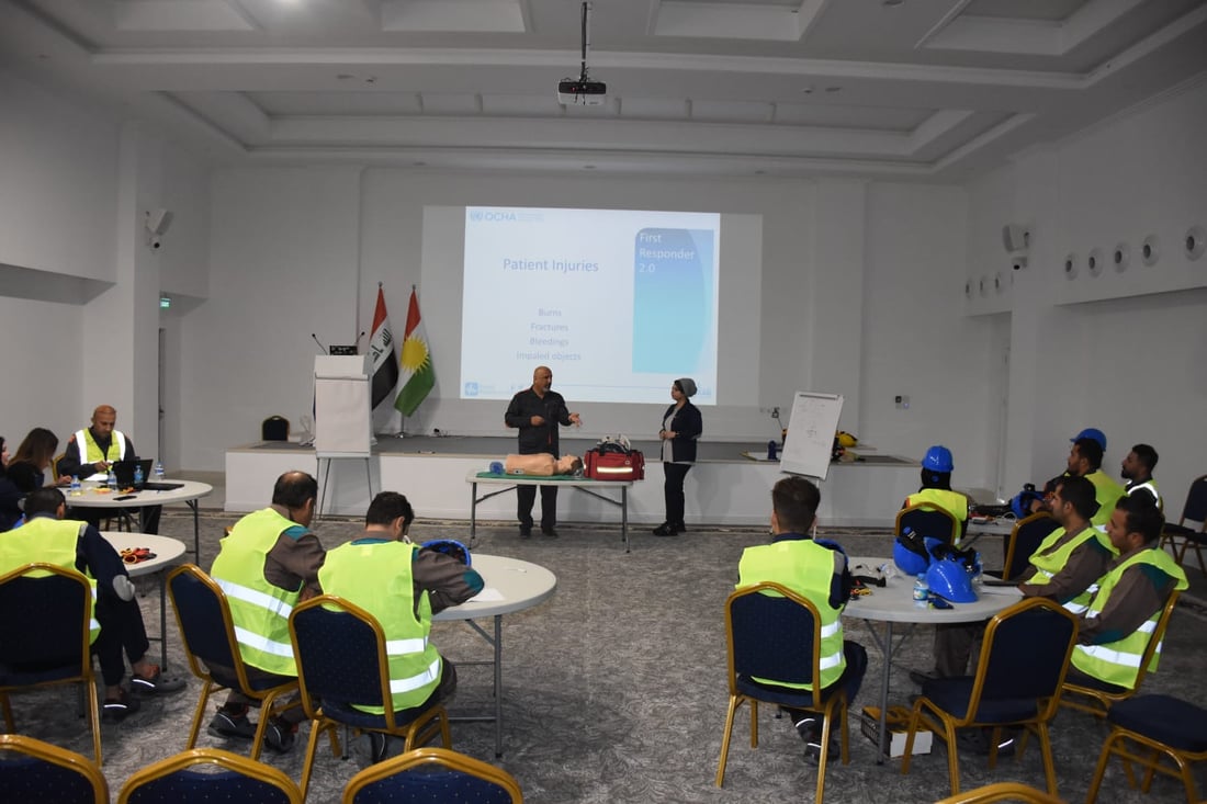 ناوەندی قەیرانەکان 17 رۆژنامەوانی لەسەر “وەڵامدەرەوەی یەکەم” راهێنا