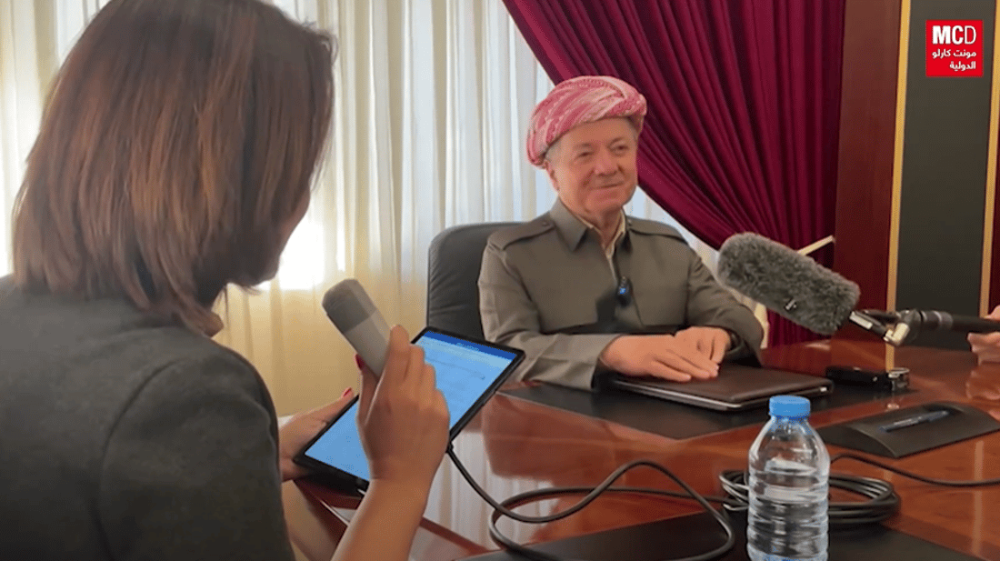 مسعود بارزاني: إيران عجزت عن الرد على الأقوياء ولو كان الموساد هنا لما قصفتنا
