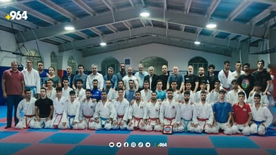 کاراتێی عێراق لە ئێرانەوە خۆیان بۆ پاڵەوانیەتی عەرەبی ئامادە دەکەن