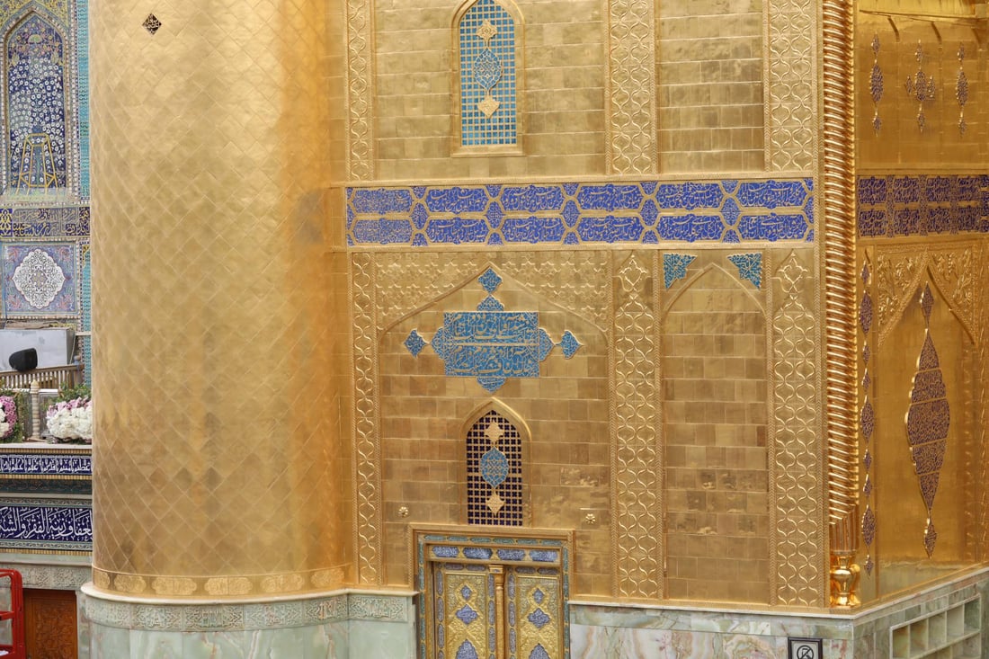 مباشر.. إزاحة الستار عن الإيوان الذهبي في مرقد الإمام علي