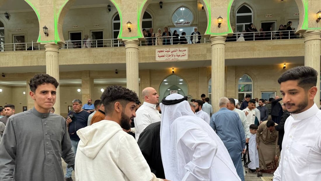 964 غطت صلوات العيد في كل العراق والختام من جامع النبي شيت بأيمن الموصل