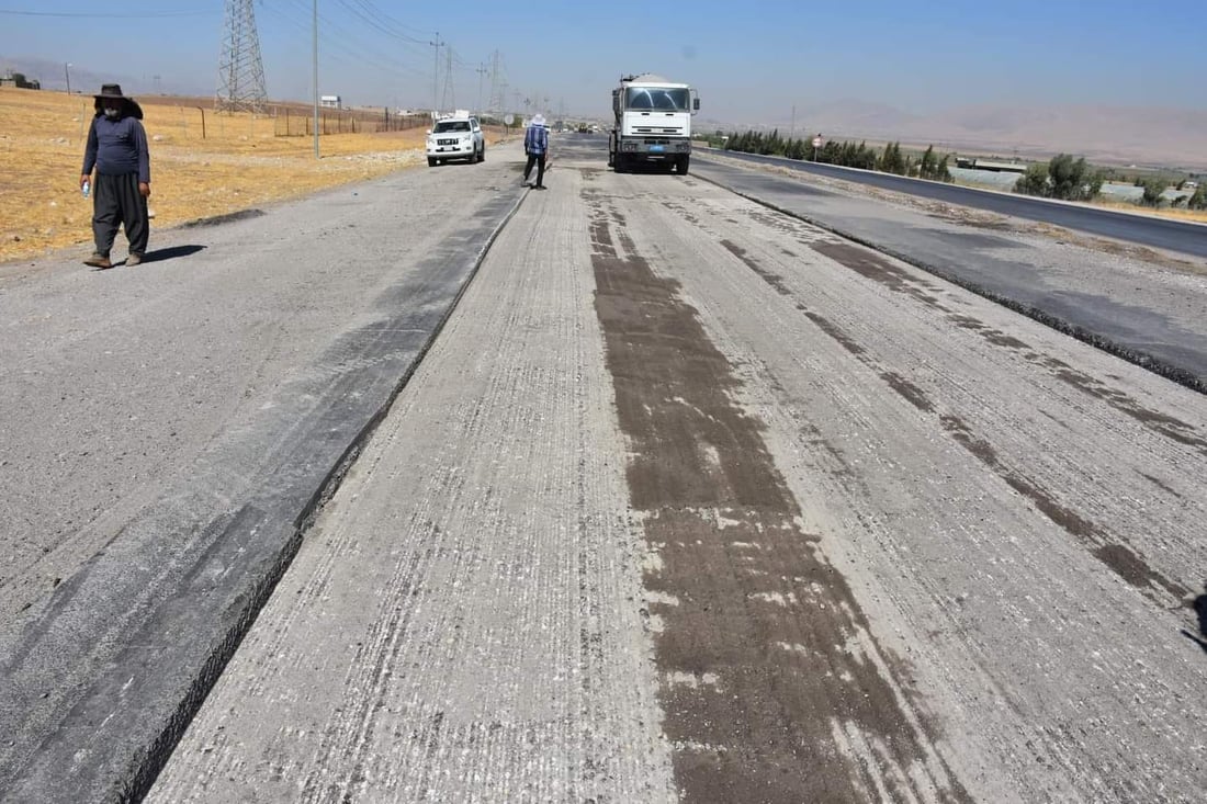 سایدێکى رێگاى سلێمانى بۆ شارەزوور دادەخرێت