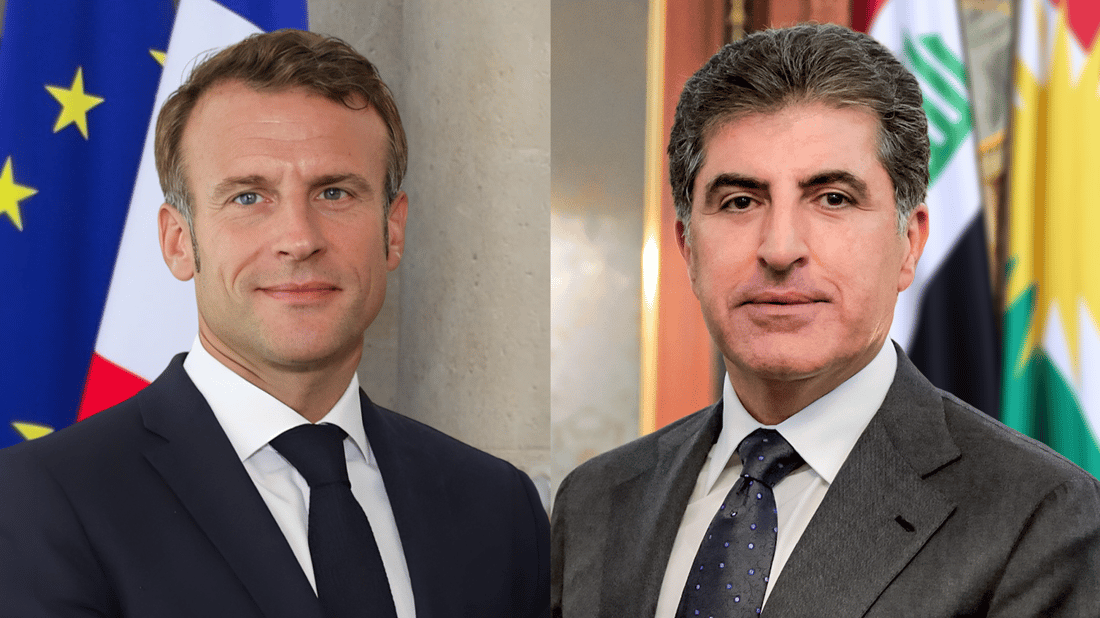Barzani, Macron stress ‘deescalation’, ‘diplomatic avenues’ in phone call