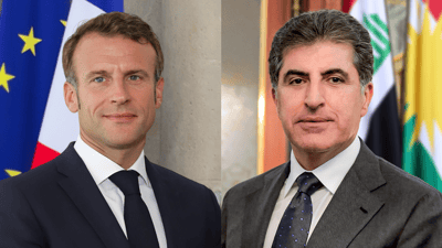 Barzani, Macron stress ‘deescalation’, ‘diplomatic avenues’ in phone call