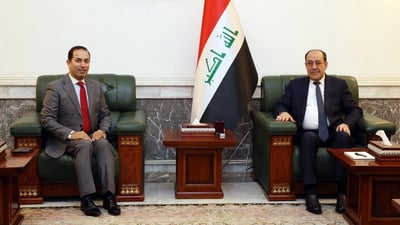 Al-Maliki meets Jordanian ambassador to discuss bilateral ties and regional issues