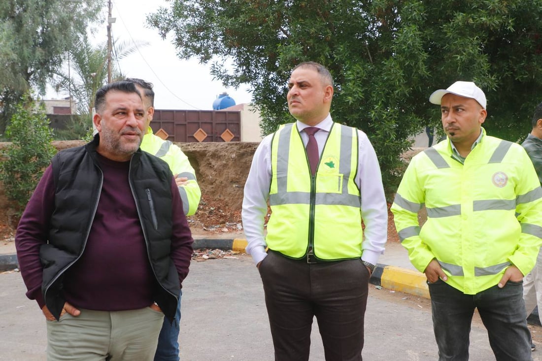 محافظ واسط ينشر صوراً من الجو للعزيزية: تم الإنجاز 100%