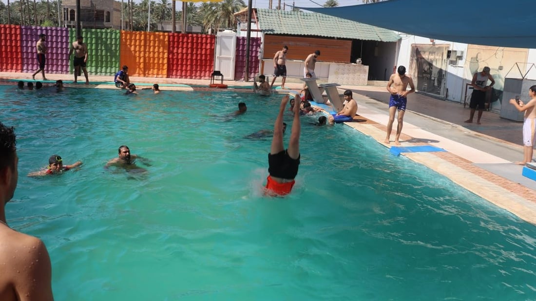 صور من مسبح الطارمية.. هذا لم يكن ممكناً قبل أعوام قليلة