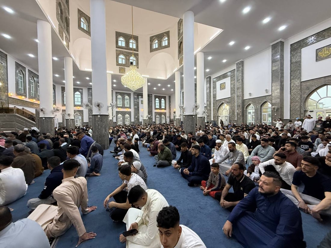 964 غطت صلوات العيد في كل العراق والختام من جامع النبي شيت بأيمن الموصل