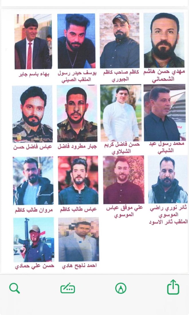 السرايا تطرد 14 عنصراً وتنشر أسماءهم وصورهم بسبب أحداث كربلاء