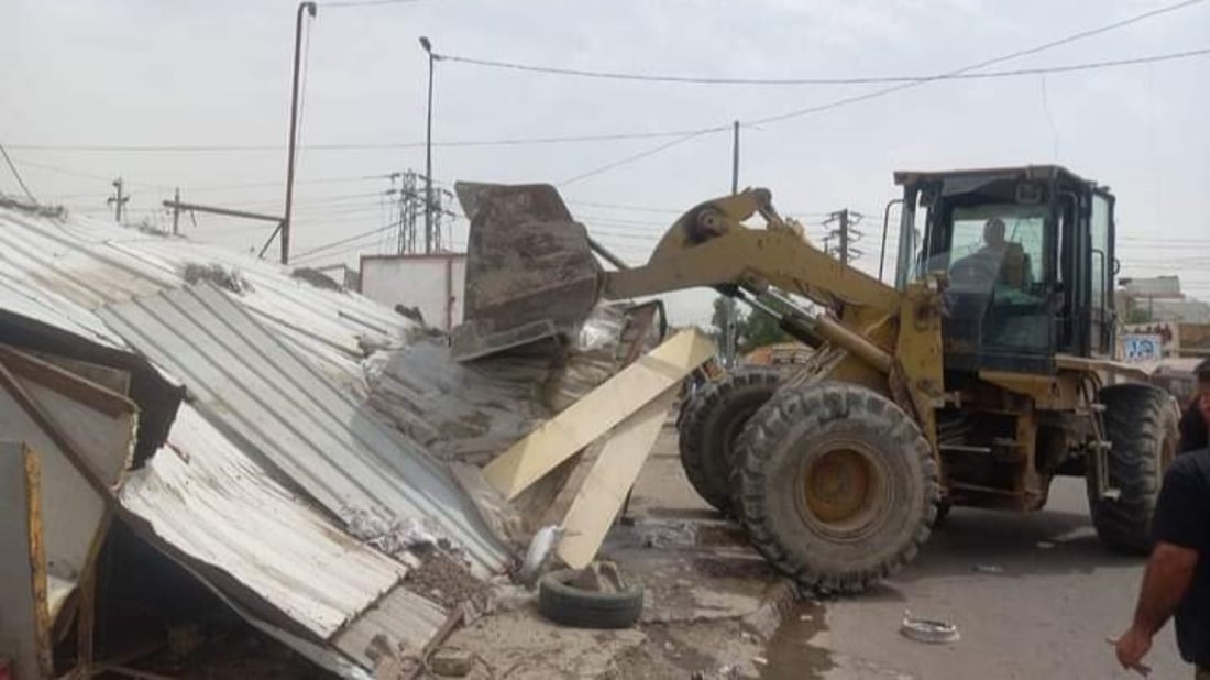 صور: الزعفرانية تستعيد وجهها.. إنهاء تجاوزات شارع المعهد وسوق الهوى