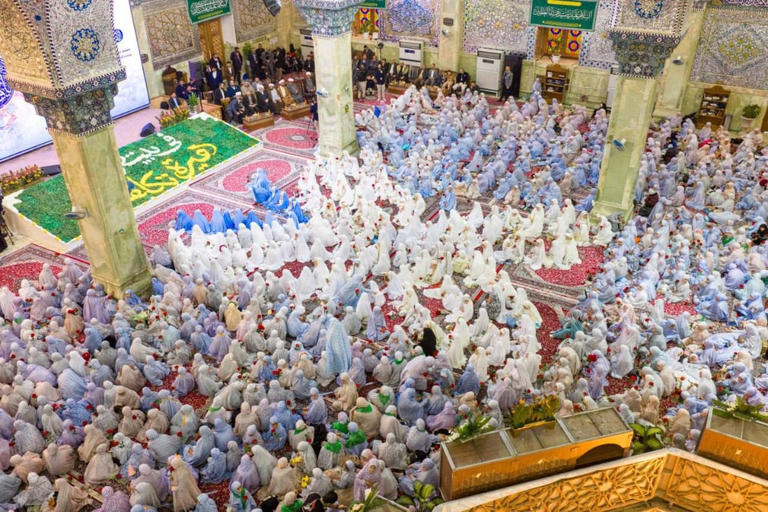 صور: العتبة العسكرية تحتفي بتكليف أكثر من 4000 فتاة من خمس محافظات عراقية