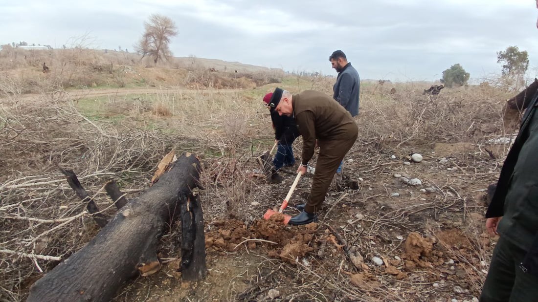 غابات قرة بك تعود مجدداً.. حرق شواطئ الزاب يواجه بحملة تشجير (صور)