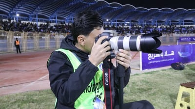 Young sports photographer Youssef Al-Hayani channels passion to capture Iraq’s soccer scene